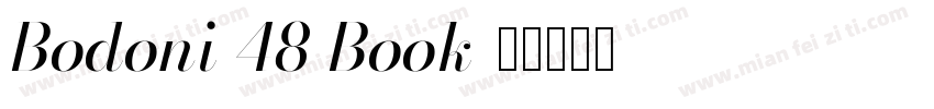 Bodoni 48 Book字体转换